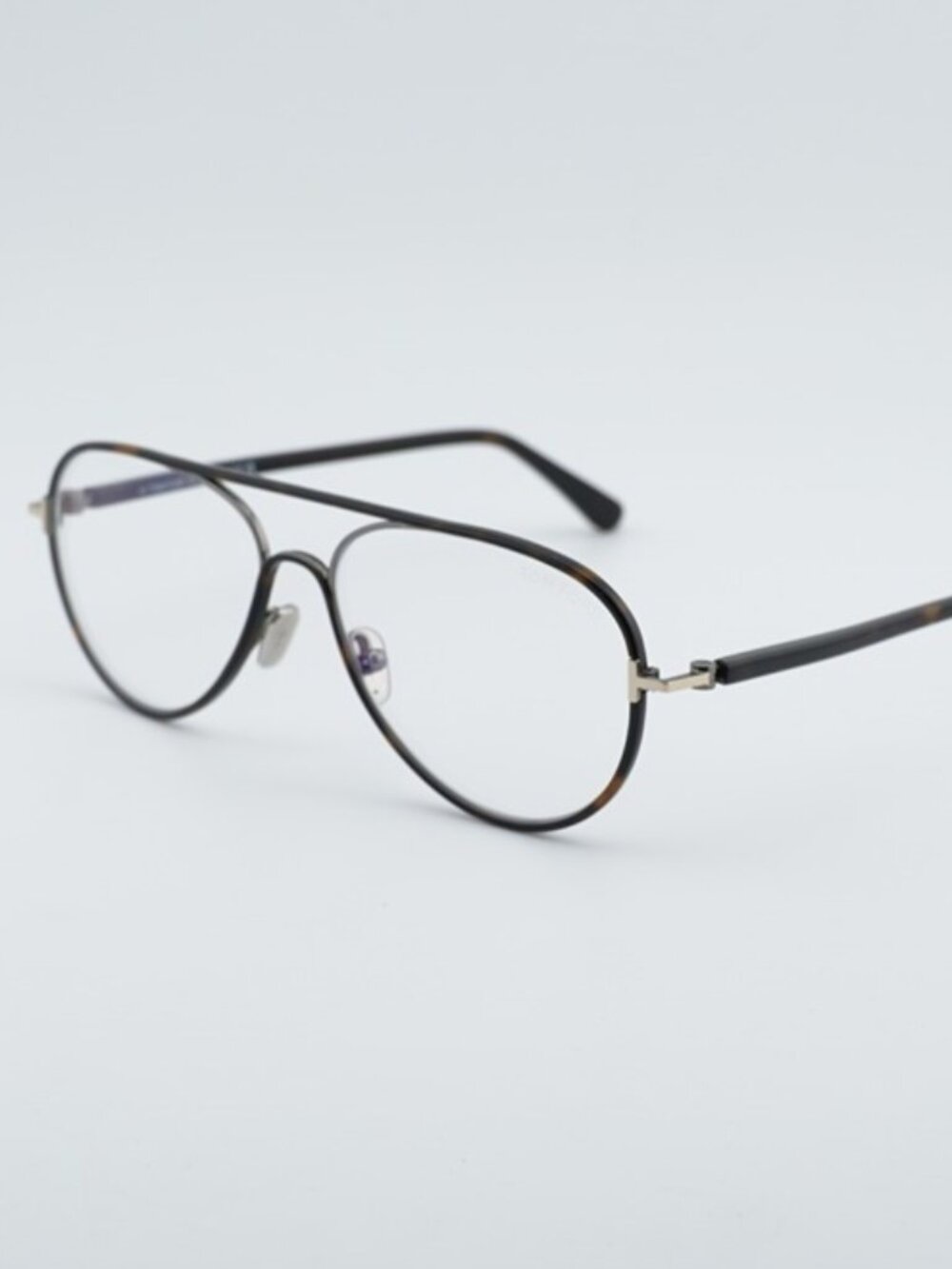 Tom Ford FT5897-B 052 Eyeglasses Havana 57mm Aviator Frame, Blue Light Block